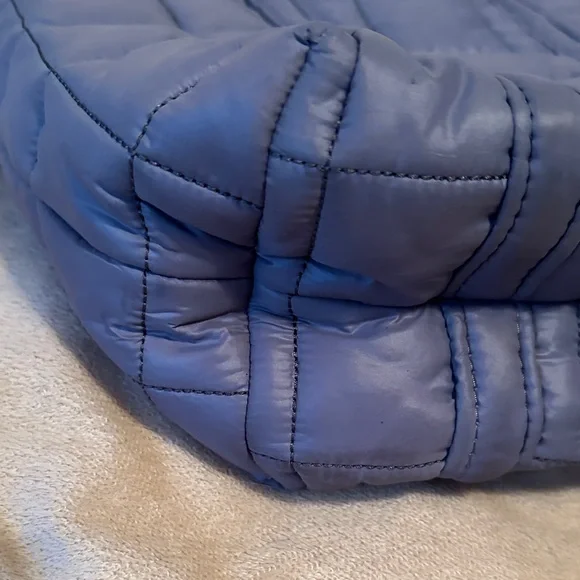 Michael Kors Quilted Navy Puffer Tote - Picture 6 of 7